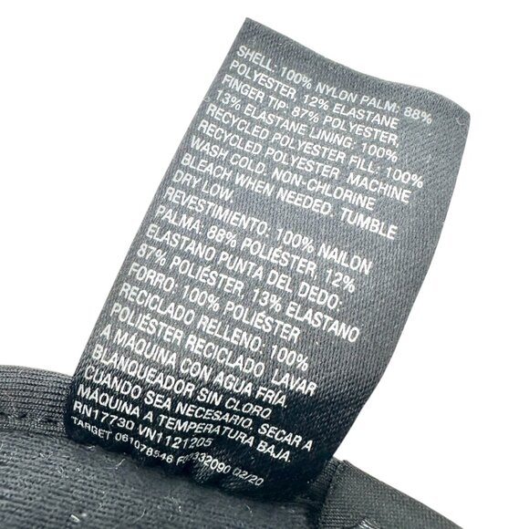 All In Motion Black S/M Winter Gloves Insulated Womens Stretch Grip Durable - Picture 4 of 6